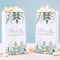 Big Dot of Happiness Boho Botanical Popcorn Bags, Greenery Bridal Shower Favor Snack Treats, Free-Standing Individual White Paper Bags - 25 Count